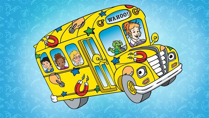 graphic from "The Magic School Bus" kids TV show